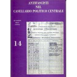 Antifascisti nel casellario politico centrale - Paba - Piovani-  quaderno n° 14