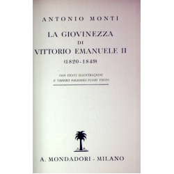 Antonio Monti - La giovinezza di Vittorio Emanuele II (1820 - 1849)